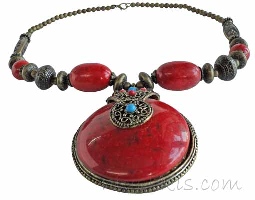 Indian ethnic necklace - click here for large view